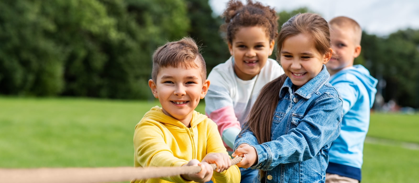 Children Playing Tug-of-War